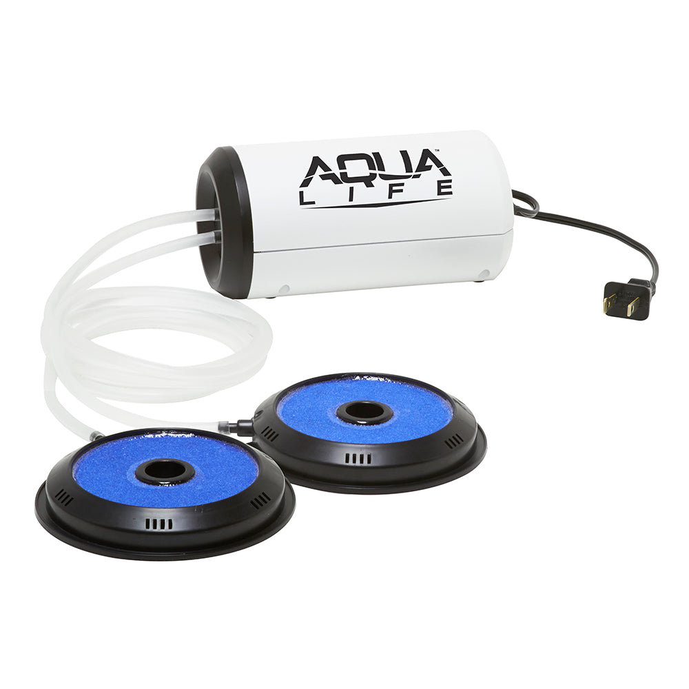 Frabill Aqua-Life® Aerator Dual Output 110V - Greater Than 100 Gallons — marine livewell pumps