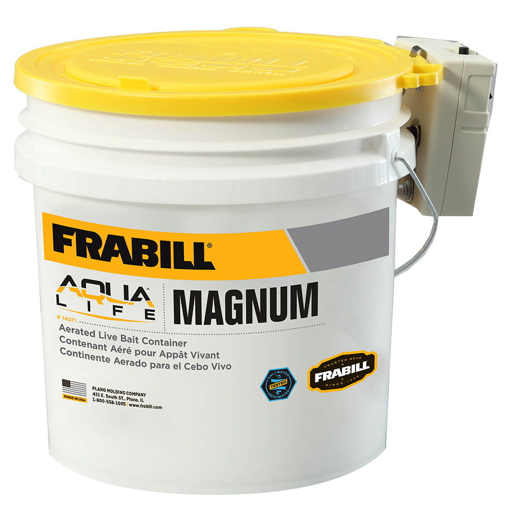 Frabill Magnum Bucket - 4.25 Gallons w/Aerator — marine livewell pumps