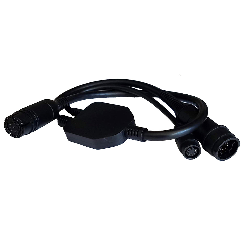 Raymarine Adapter Cable 25-Pin to 25-Pin & 7-Pin - Y-Cable to RealVision & Embedded 600W Airmar TD to Axiom RV — marine transducer accessories