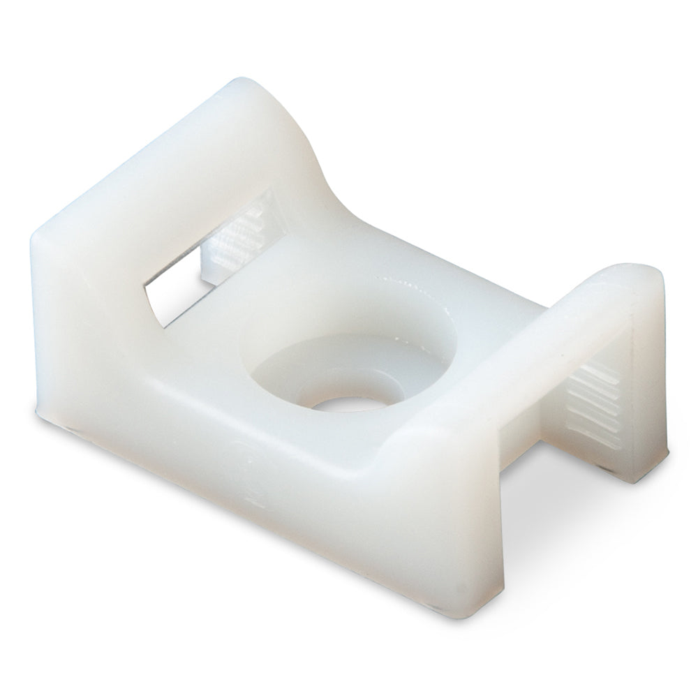 Ancor Cable Tie Mount - Natural - #8 Screw - 100 Pieces Per Bag — marine wire management