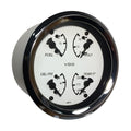 VDO Cockpit Marine 85mm (3-3/8") 4 in 1 Gauge - White Dial/Bezel — marine gauges