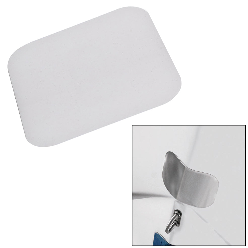 Megaware ScuffBuster™ Standard - 5.75" x 4.5" - Solid Bowguard - 22G - Stainless Steel — marine trailering