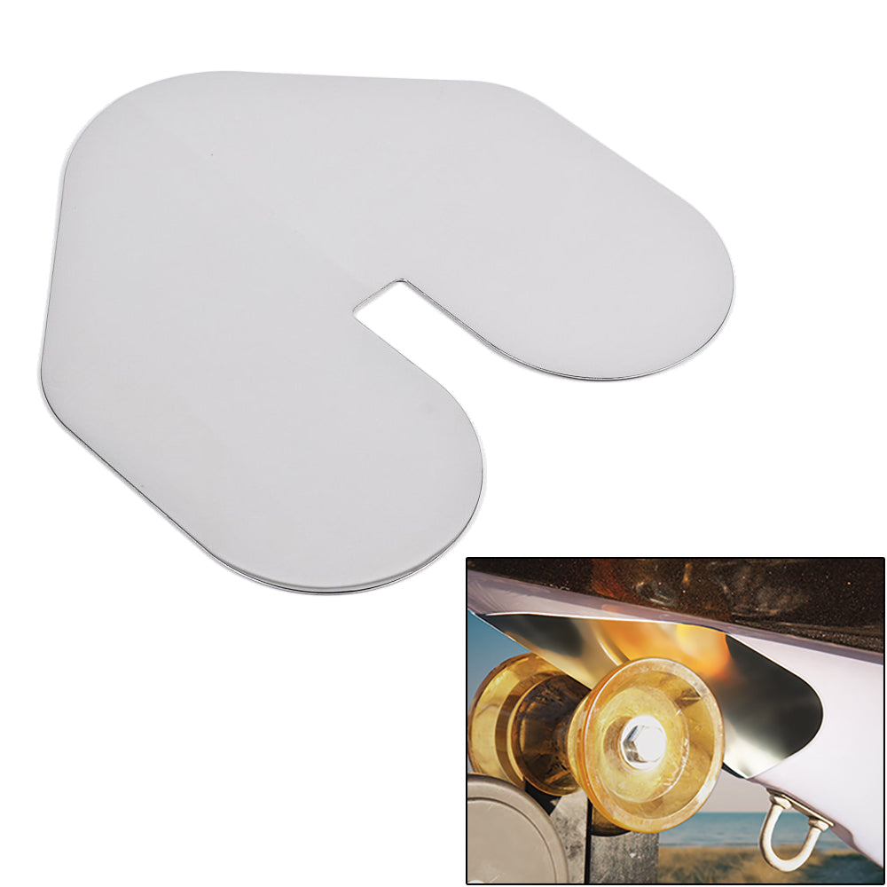 Megaware ScuffBuster™ XL w/Notch - 9" x 8.75" - Notched - 22G - Stainless Steel — marine trailering
