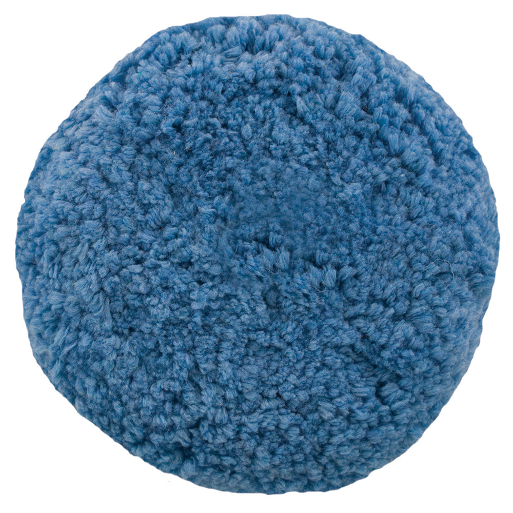 Presta Rotary Blended Wool Buffing Pad - Blue Soft Polish — marine cleaning