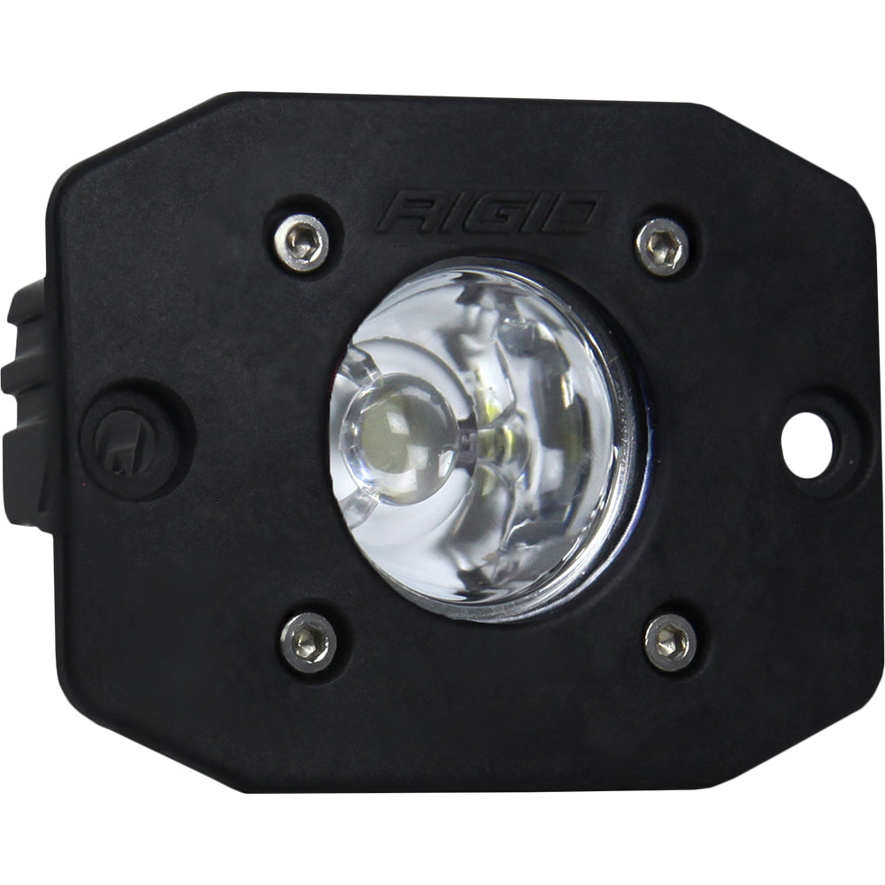 RIGID Industries Ignite Flush Mount Flood - Single - Black — marine flood/spreader lights