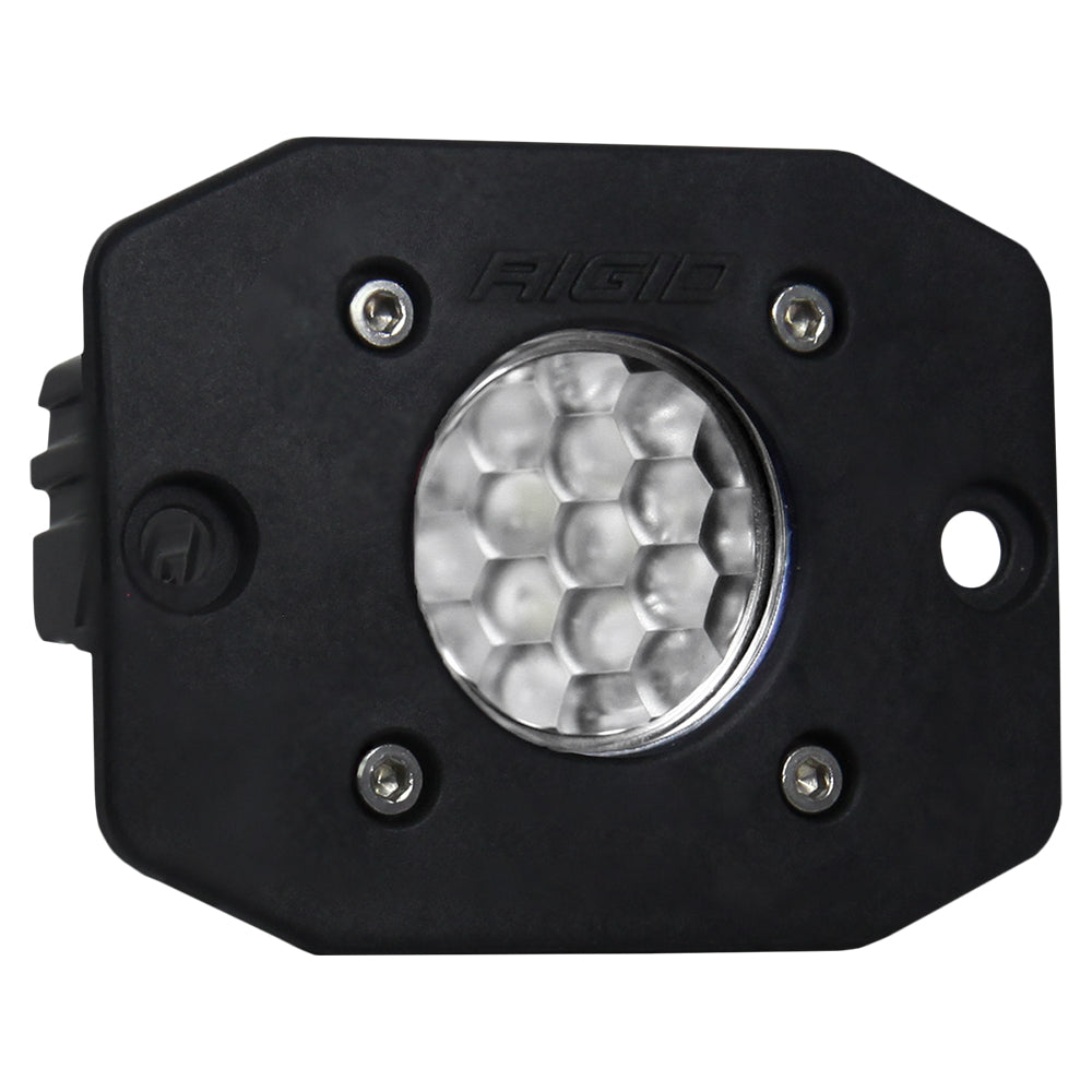 RIGID Industries Ignite Flush Mount Diffused - Single - Black — marine flood/spreader lights