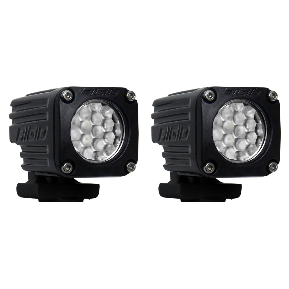 RIGID Industries Ignite Surface Mount Diffused - Pair - Black — marine flood/spreader lights