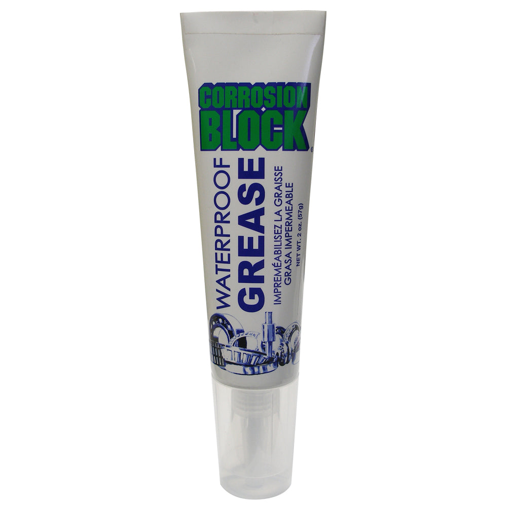 Corrosion Block High Performance Waterproof Grease - 2oz Tube - Non-Hazmat, Non-Flammable & Non-Toxic — marine cleaning