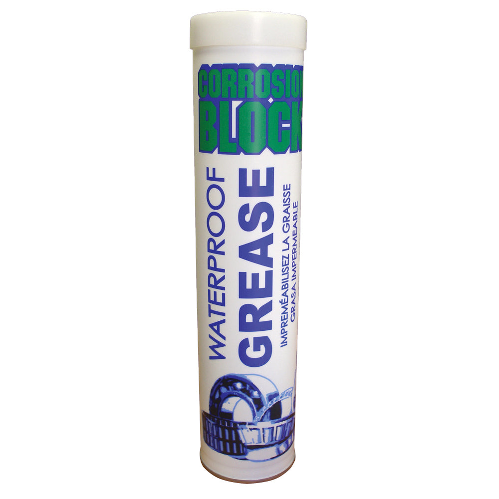 Corrosion Block High Performance Waterproof Grease - 14oz Cartridge - Non-Hazmat, Non-Flammable & Non-Toxic — marine cleaning