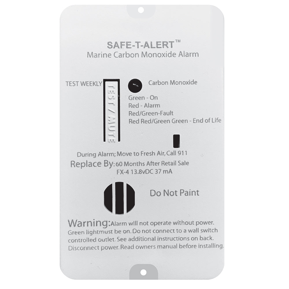 Safe-T-Alert FX-4 Carbon Monoxide Alarm — marine fume detectors