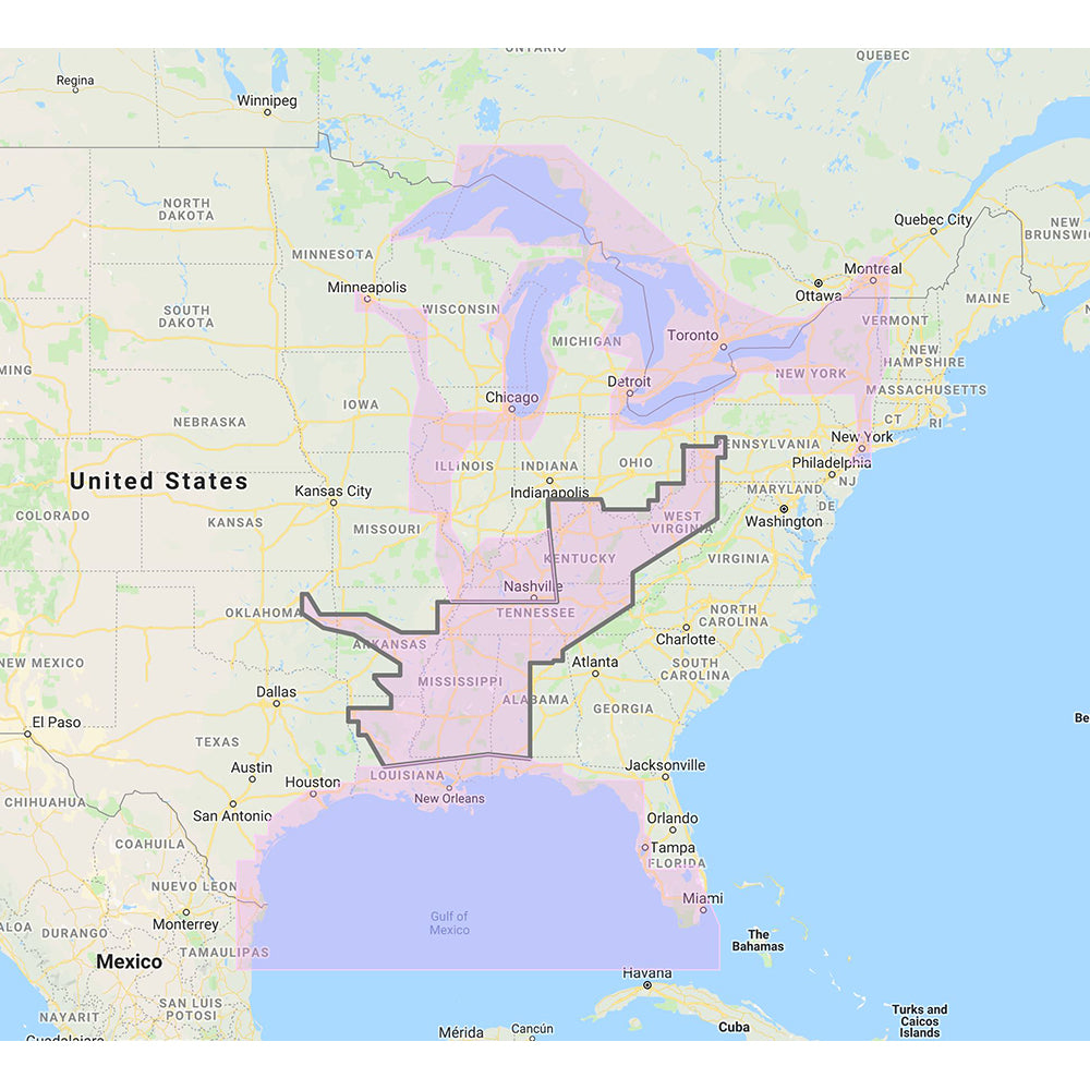 Furuno Gulf of Mexico, Great Lakes & Rivers - Vector Chart & Standard Resolution Satellite Photos f/Part of the Great Lakes - Unlock Code — marine marine equipment