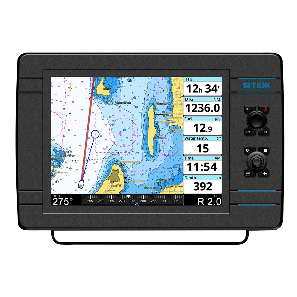 SI-TEX NavPro 1200F w/Wifi & Built-In CHIRP - Includes Internal GPS Receiver/Antenna — marine gps - fishfinder combos