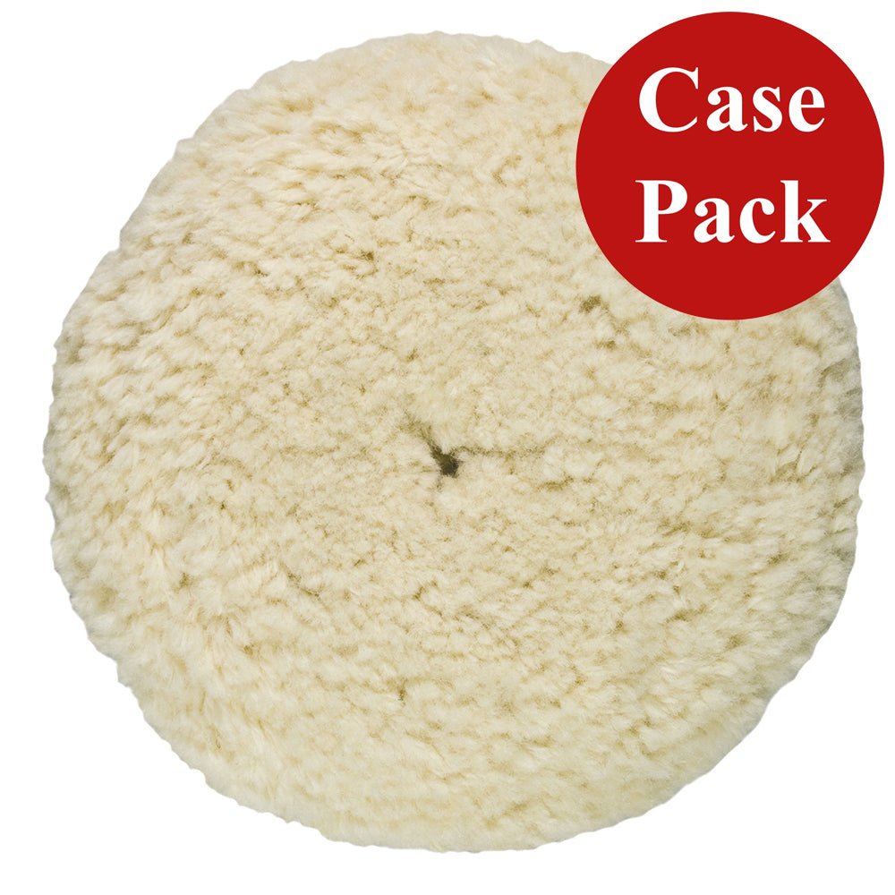 Presta Rotary Wool Buffing Pad - White Heavy Cut - *Case of 12* — marine cleaning