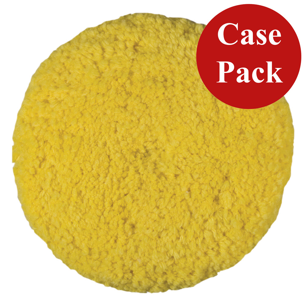 Presta Rotary Blended Wool Buffing Pad - Yellow Medium Cut - *Case of 12* — marine cleaning