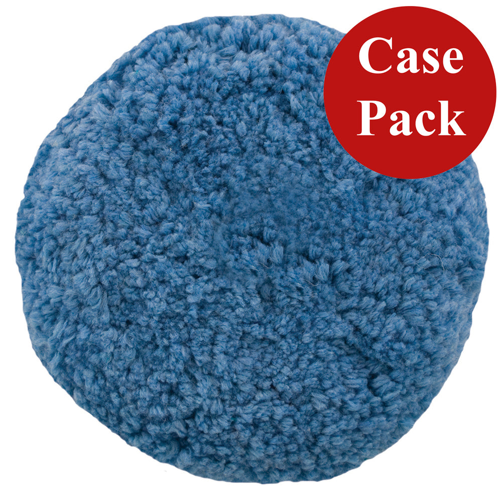 Presta Rotary Blended Wool Buffing Pad - Blue Soft Polish - *Case of 12* — marine cleaning