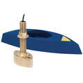 Airmar B45-DT-HB 600W Thru-Hull Transducer w/Fairing Block & Humminbird #9 Connector — marine transducers