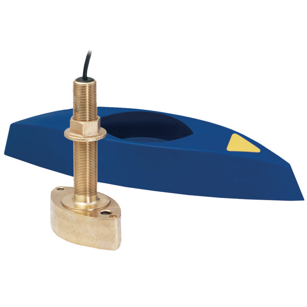 Airmar B45-DT-HB 600W Thru-Hull Transducer w/Fairing Block & Humminbird #9 Connector — marine transducers