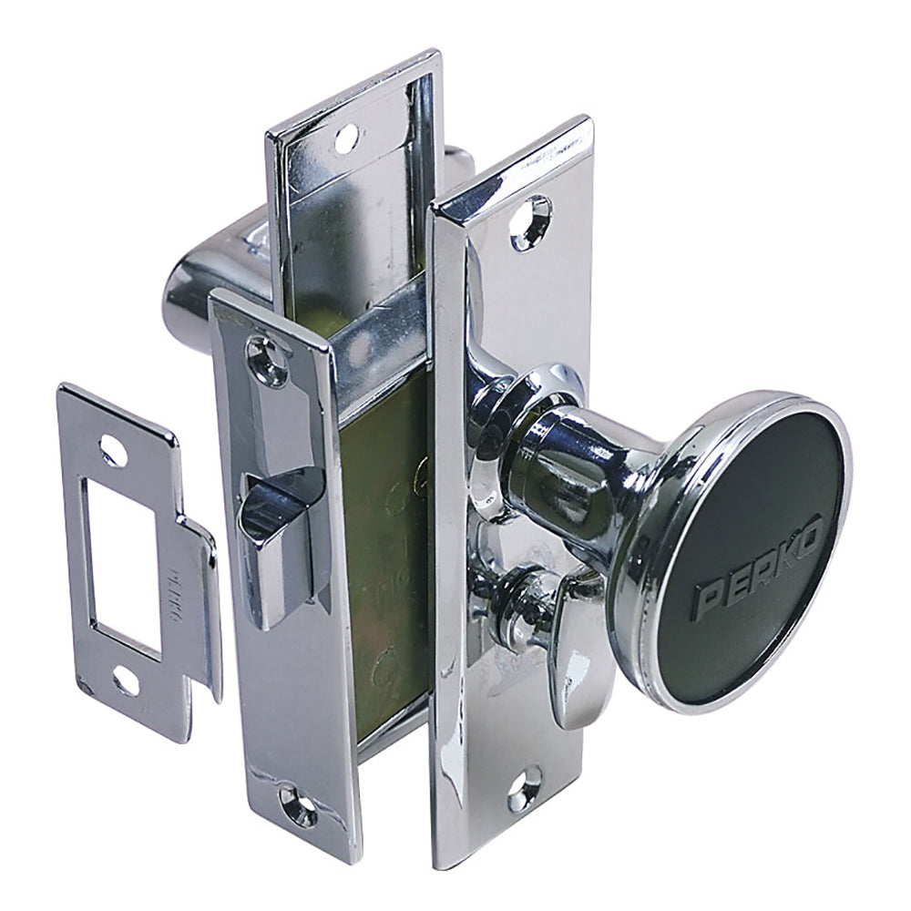 Perko Mortise Latch Set w/Turn Button — marine latches