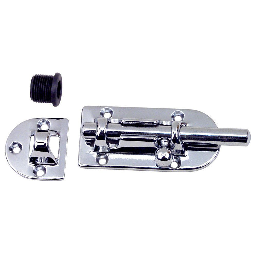 Perko Chrome Barrel Bolt - 4" — marine latches