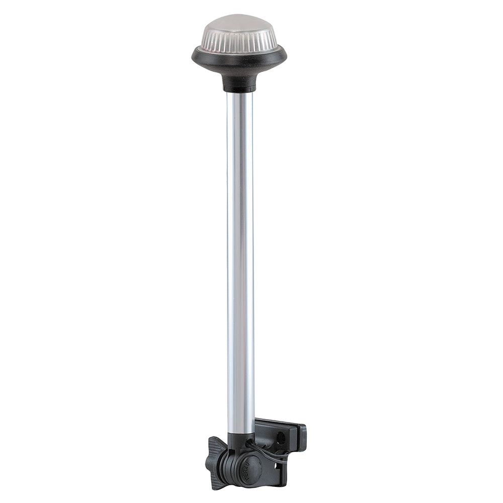 Perko Fold Down All-Round Frosted Globe Pole Light - Horizontal Mount - White — marine navigation lights