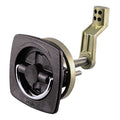 Perko Flush Latch - Non-Locking - 2.5" x 2.5" w/Offset Cam Bar & Flexible Polymer Strike — marine latches