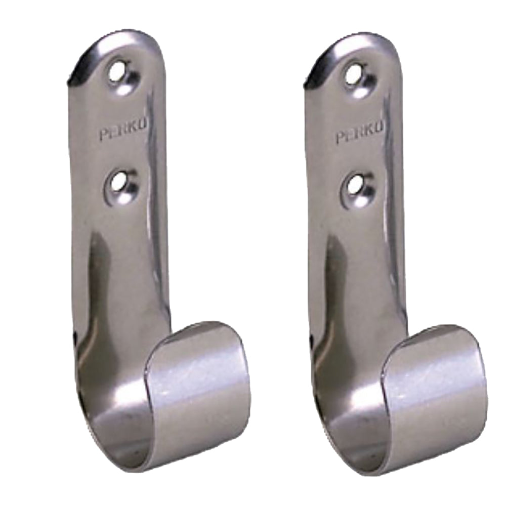 Perko Stainless Steel Boat Hook Holders - Pair — marine hooks & clamps