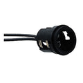 Perko Double Contact Bayonet Socket - Black Polymer w/10" Pigtail — marine accessories