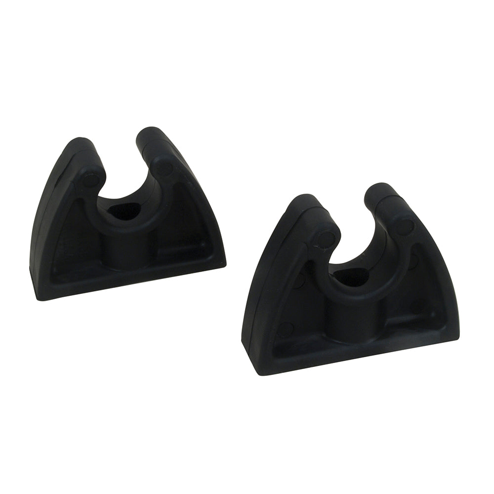 Perko Pole Storage Clips - Black - Pair — marine hooks & clamps