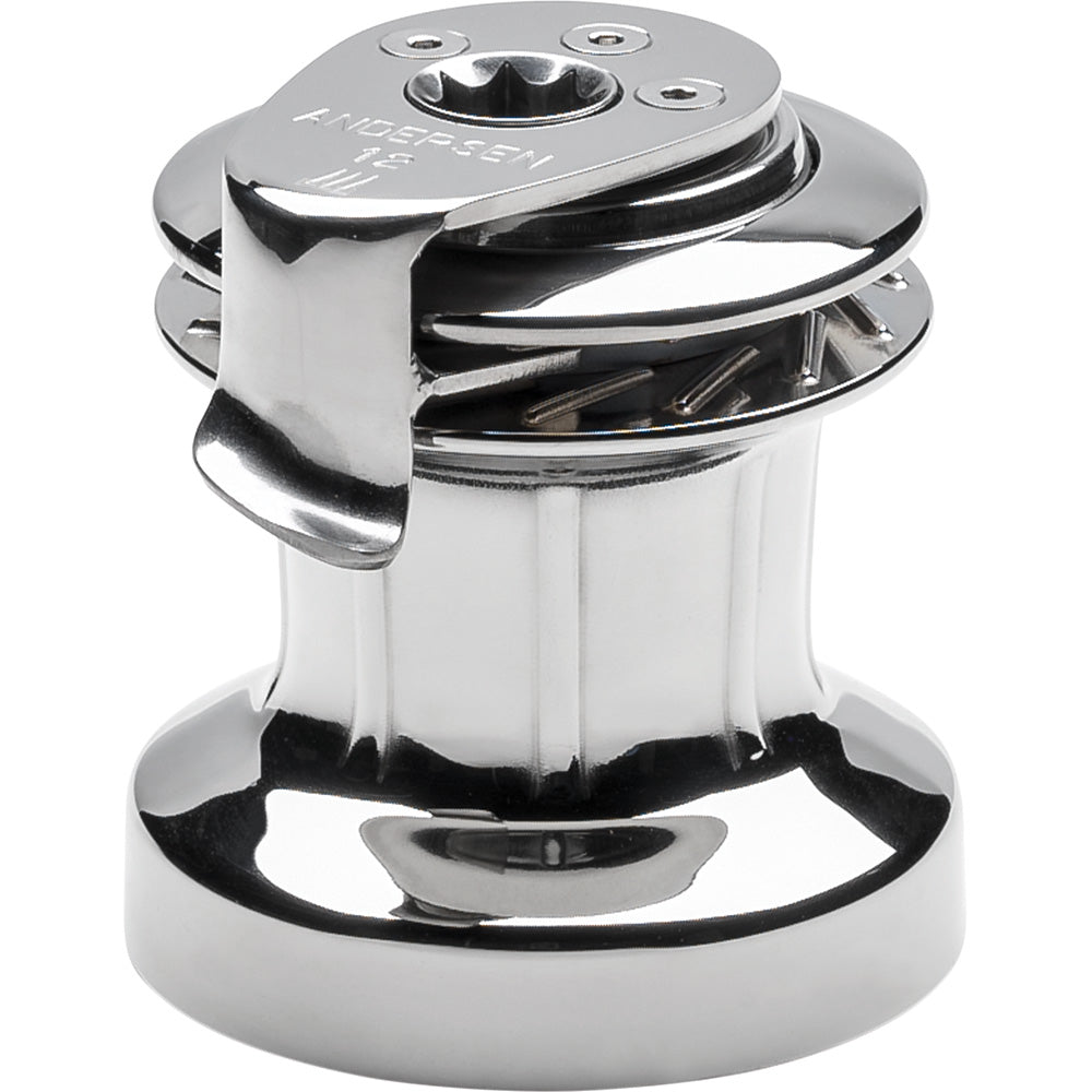 ANDERSEN 12 ST FS Self-Tailing Manual Single Speed Winch - Full Stainless — marine winches
