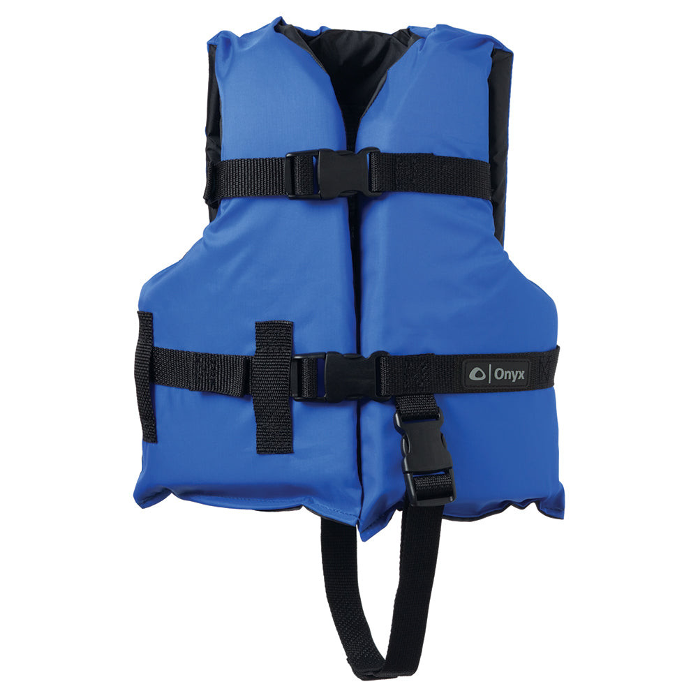 Onyx Outdoor Onyx Nylon General Purpose Life Jacket - Child 30-50lbs - Blue — marine personal flotation devices
