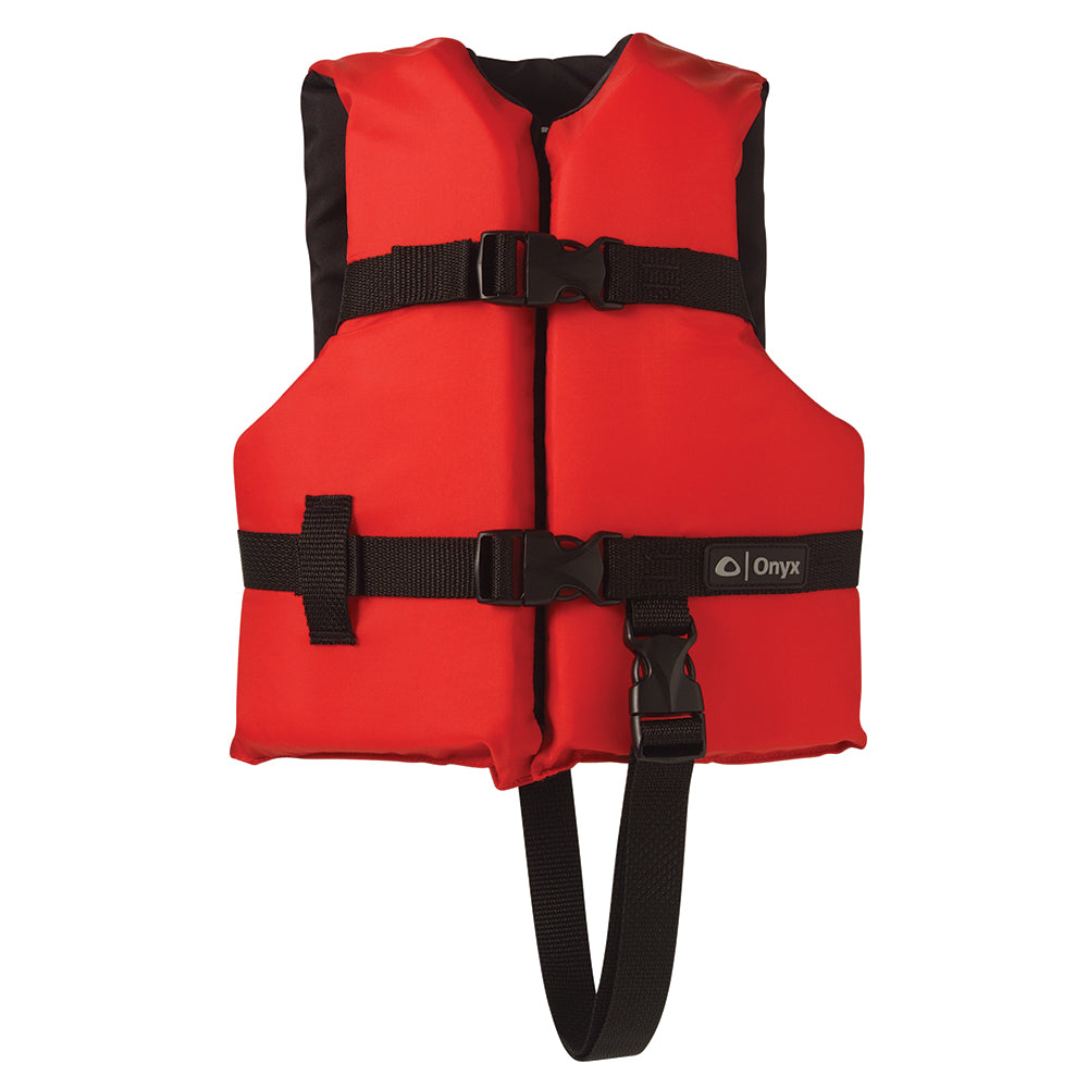 Onyx Outdoor Onyx Nylon General Purpose Life Jacket - Child 30-50lbs - Red — marine personal flotation devices