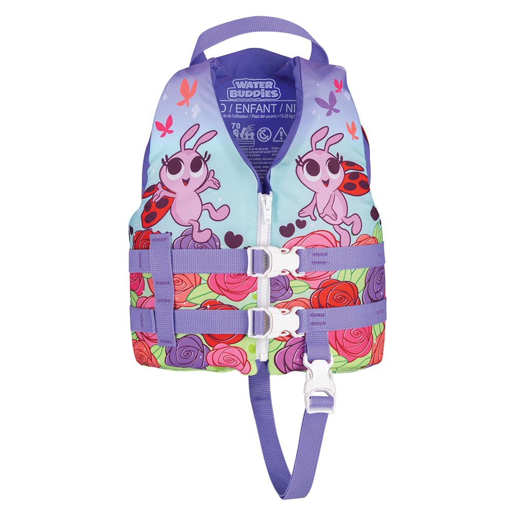 Full Throttle Water Buddies Life Vest - Child 30-50lbs - Ladybug — marine personal flotation devices