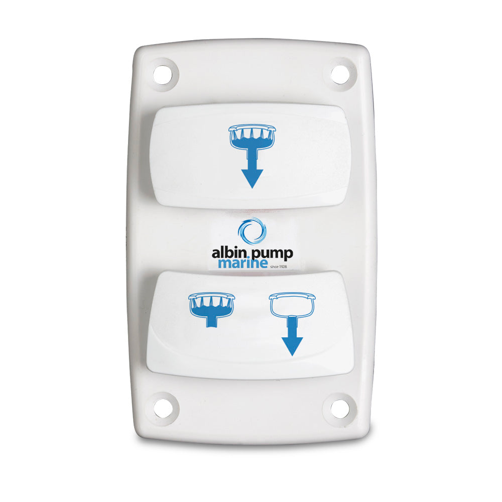 Albin Group Marine Control Silent Electric Toilet Rocker Switch — marine accessories