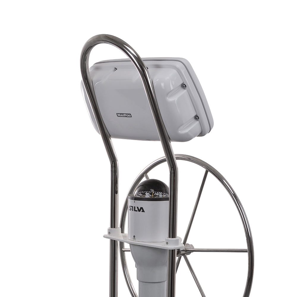 NavPod GP2080-17 SystemPod Pre-Cut f/Simrad NSS9 evo3/B&G Zeus3 9 & 2 Instruments (Simrad IS42/B&G Triton2/AP44 Square Hole) f/12” Wide Guard — marine display mounts
