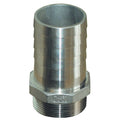 GROCO 2"" NPT x 2" ID Stainless Steel Pipe to Hose Straight Fitting — marine fittings