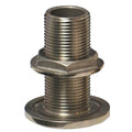 GROCO 1/2" NPS NPT Combo Stainless Steel Thru-Hull Fitting w/Nut — marine thru-hull fittings