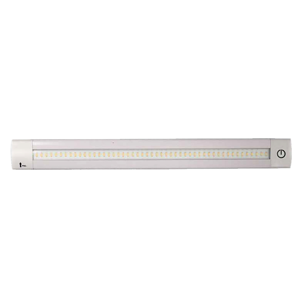Lunasea Lighting Lunasea Adjustable Linear LED Light w/Built-In Dimmer - 12" Length, 12VDC, Warm White w/ Switch — marine interior / courtesy light