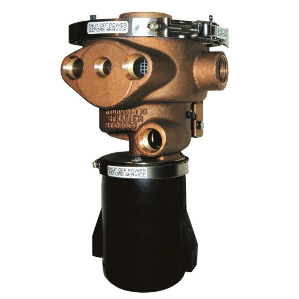 GROCO 1-1/2" Inlet Hydromatic Self-Cleaning Strainer - 12V — marine fittings
