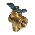 GROCO 1/2" NPT 90° Bronze Fuel Valve — marine fittings