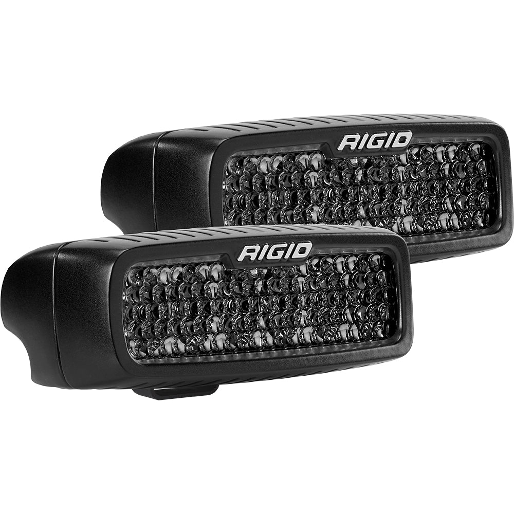 RIGID Industries SR-Q Series PRO Spot Diffused Midnight Surface Mount - Pair — marine flood/spreader lights