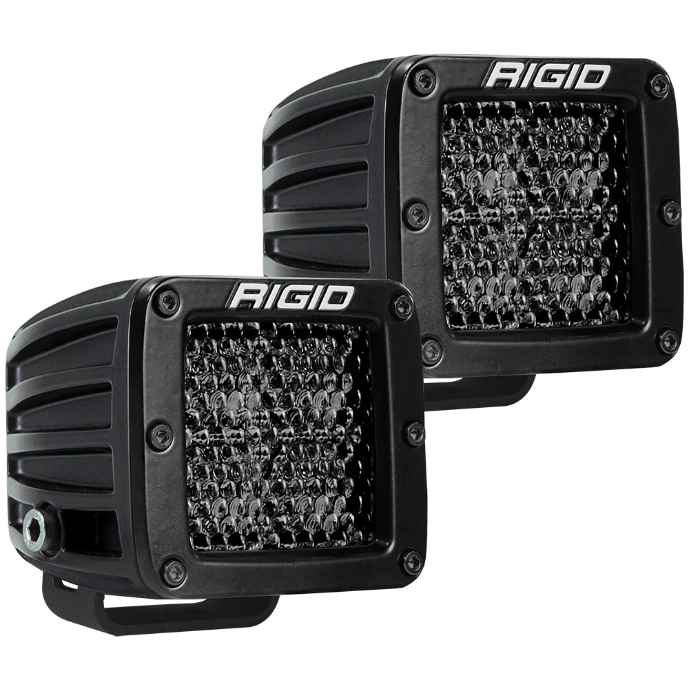 RIGID Industries D-Series Pro Spot Diffused Midnight Surface Mount - Pair — marine marine equipment