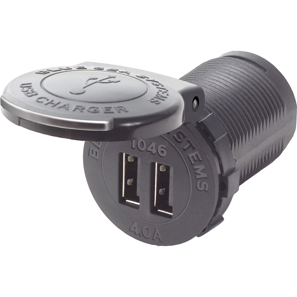Blue Sea Systems Blue Sea 1046 48V Dual USB Charger Socket Mount — marine accessories