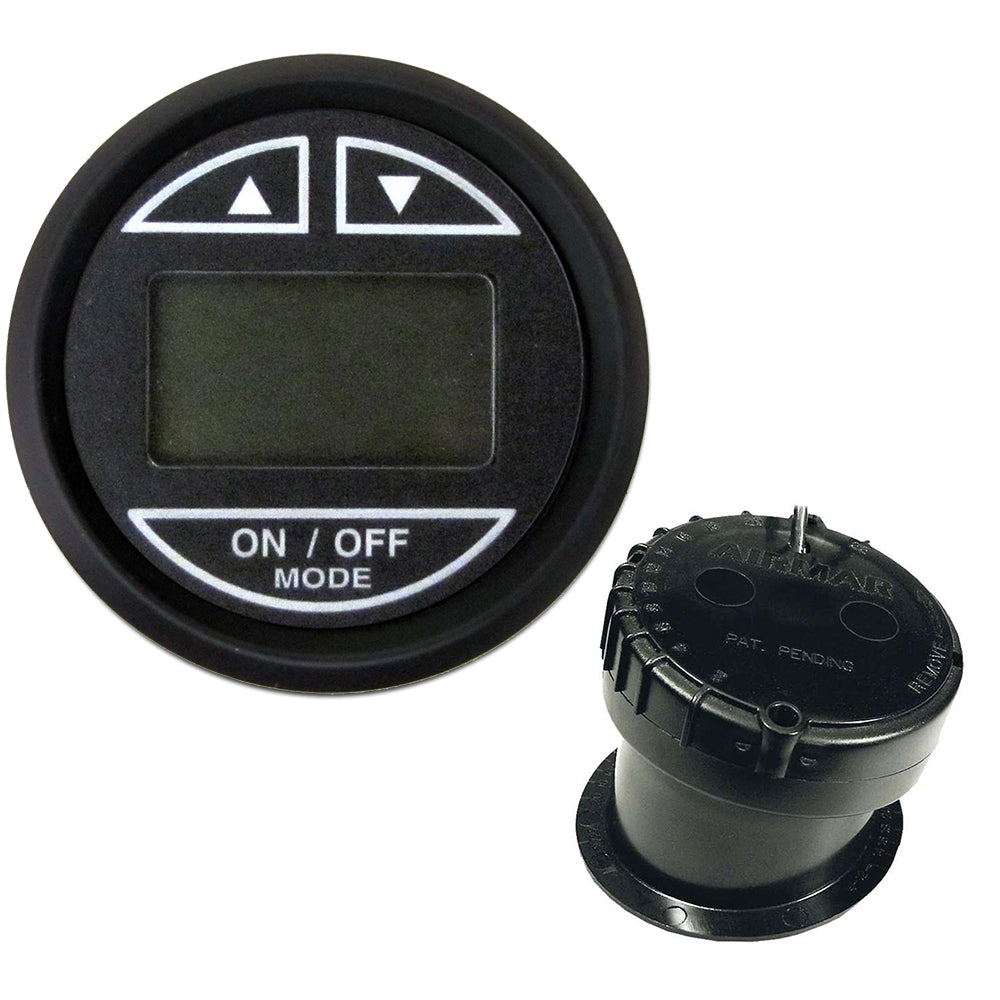 Faria Beede Instruments Faria Euro Black 2" Depth Sounder w/In-Hull Transducer — marine gauges