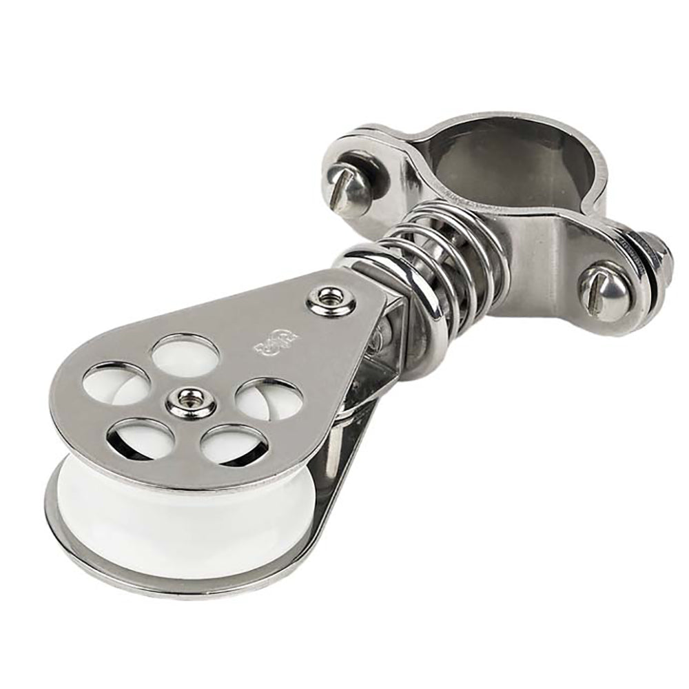 Schaefer Marine Schaefer Pulpit Furling Lead Spring Loaded Block - 1" Ball Bearing — marine blocks