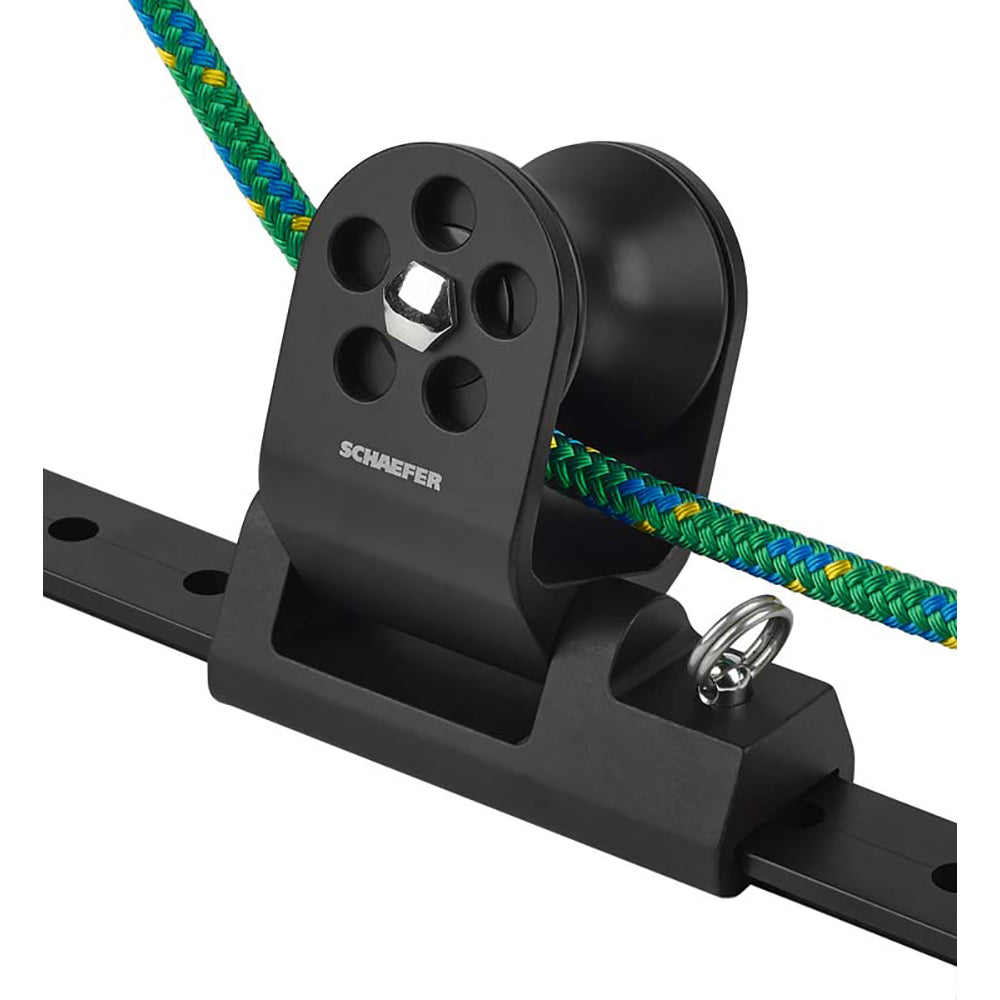 Schaefer Marine Schaefer Twin Sheet Block f/1-1/4" T-Track - Black — marine blocks