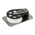 Schaefer Marine Schaefer Series 7 Flat Base/Aluminum Cheek/Delrin Sheave — marine blocks