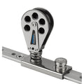 Schaefer Marine Schaefer Spring Loaded/Lined Slide/Stainless Steel f/1-1/4" T-Track — marine blocks
