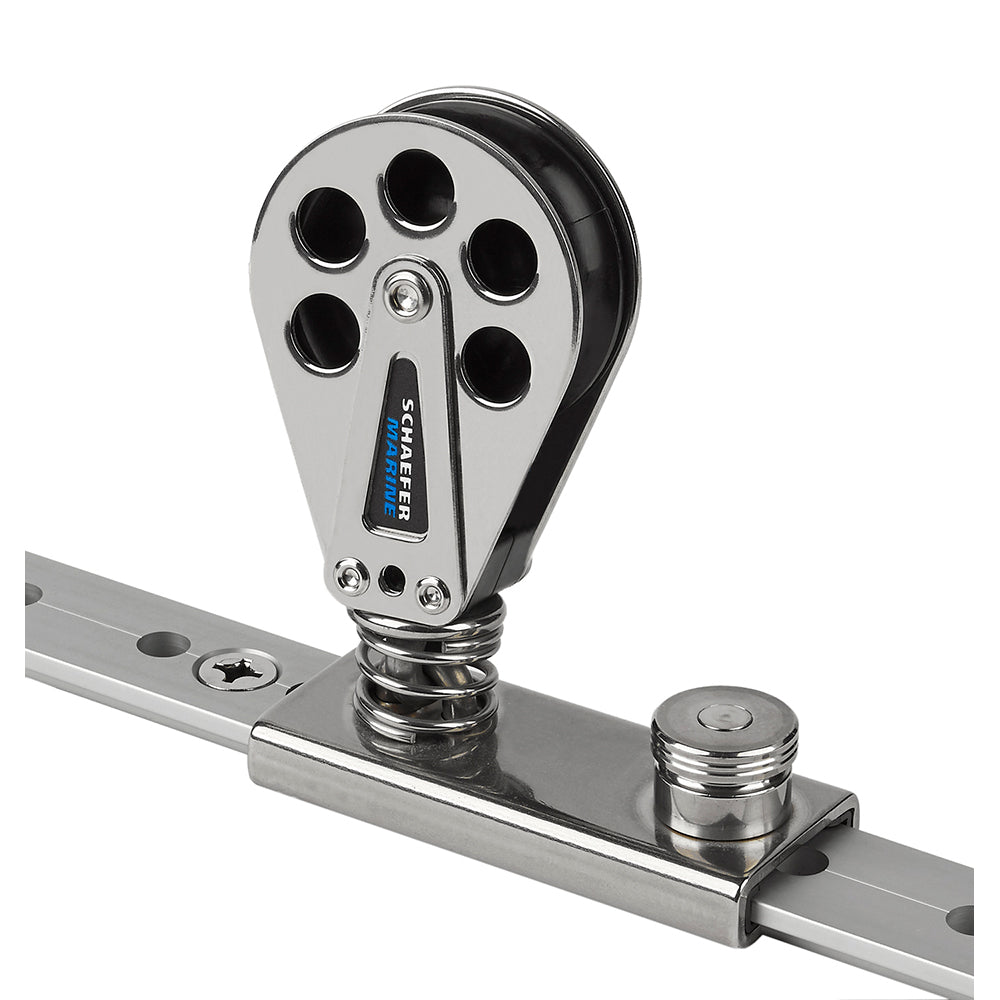 Schaefer Marine Schaefer Spring Loaded/Lined Slide/Stainless Steel f/1-1/4" T-Track — marine blocks