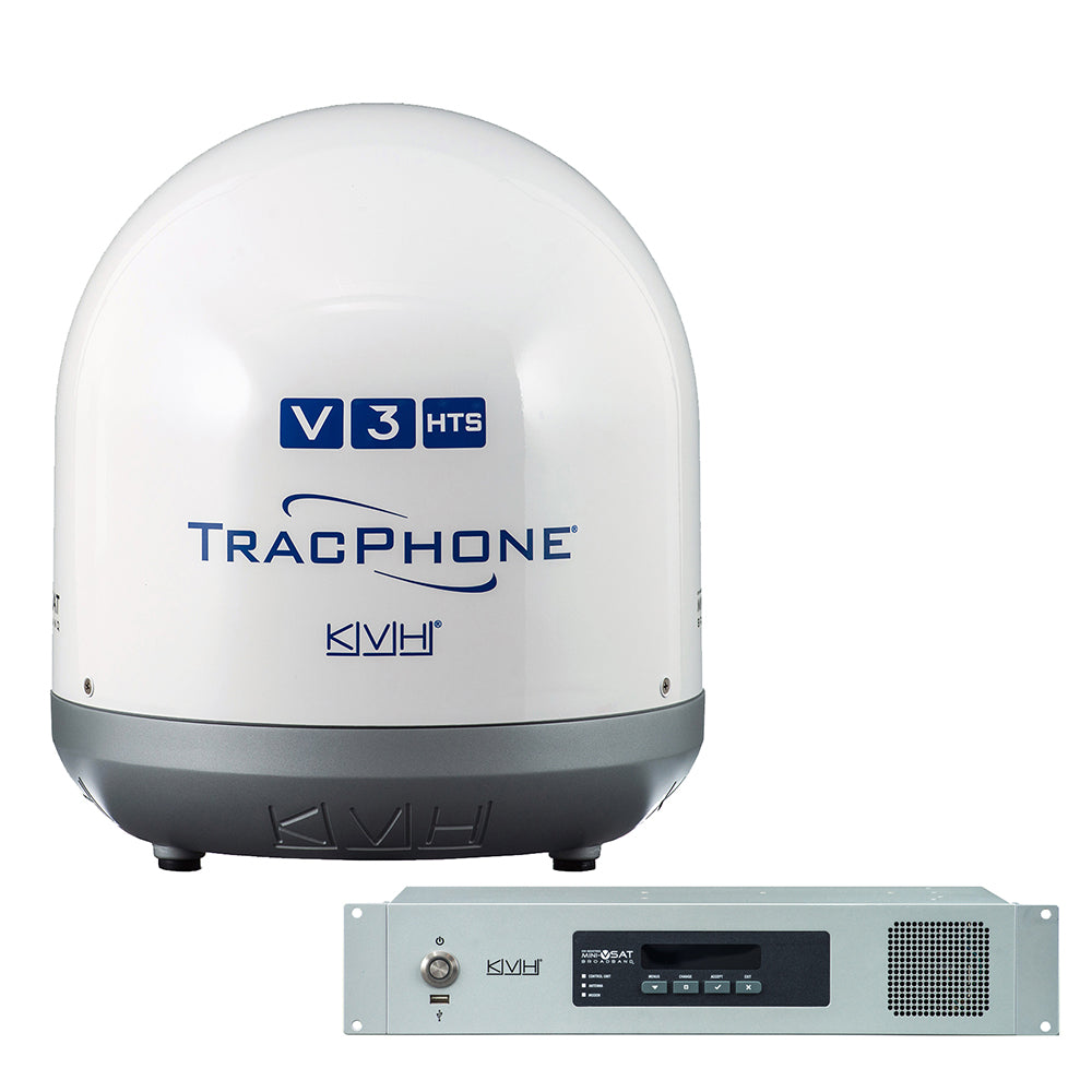 KVH TracPhone® V3-HTS Ku-Band 14.5" mini-VSAT — marine mobile broadband