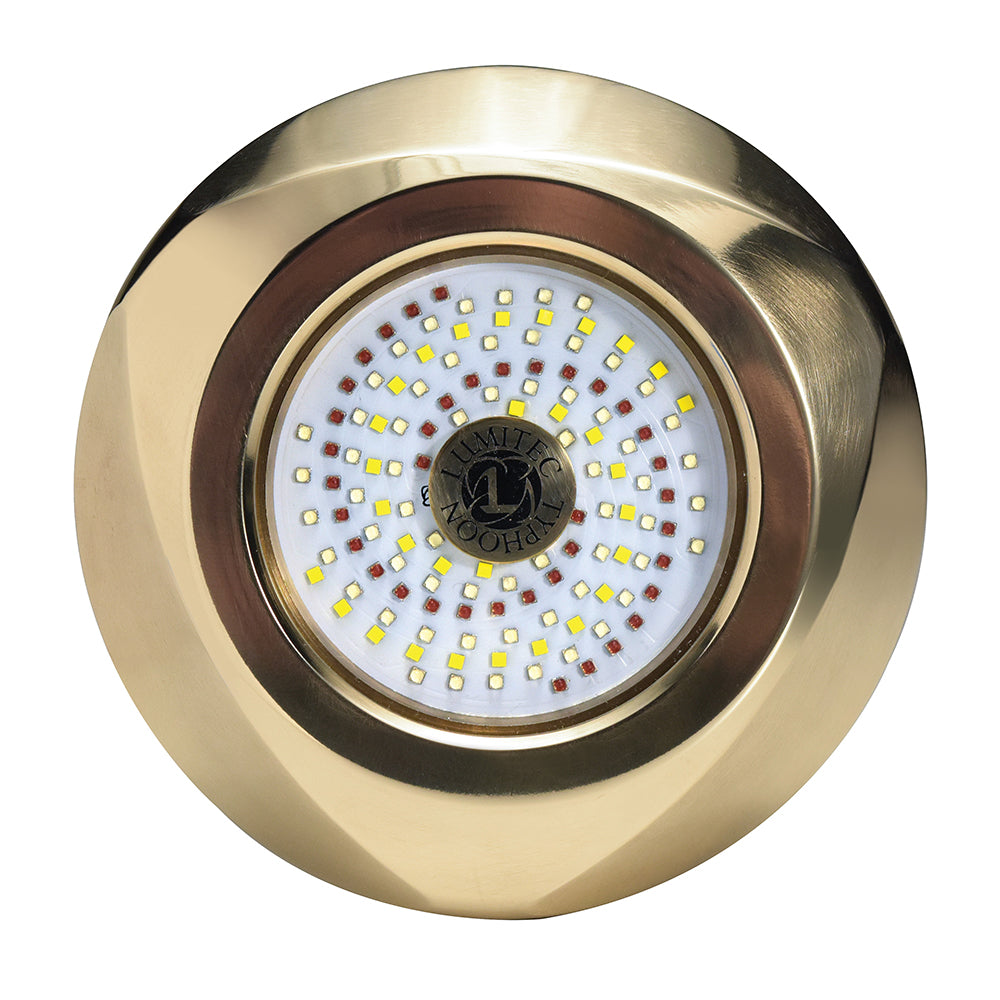 Lumitec SeaBlaze Typhoon Underwater Bronze Thru-Hull LED Light - White/Blue — marine underwater lighting